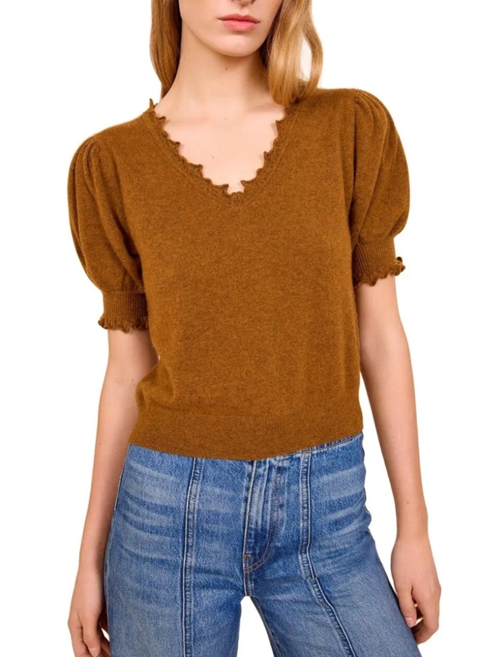 NWT Ulla Johnson Polline short sleeve sweater - Picture 5 of 10